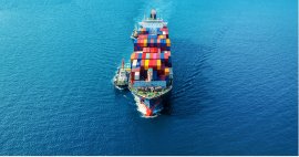 aerial-view-cargo-ship-with-cargo-container-sea 1